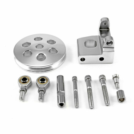 Chevy SBC 350 Type2 Billet Aluminum Power Steering Bracket Kit 